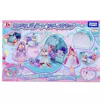 TAKARA TOMY Пластиковая косметичка Licca-chan Gelato Hair, игрушка для девочек от 3 лет и старше