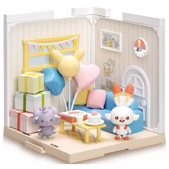 TAKARA TOMY Пластиковый Покемон Poke Piece House Lounge Hibani Nyasper для женщин и