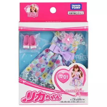 TAKARA TOMY Платье Радостная кукла Игрушка для детей от 3 лет Соответствует стандартам безопасности игрушек Сертификация ST Mark Licca TAKARA TOMY Licca-chan LW-01 Flower
