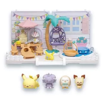 TAKARA TOMY Pocket Monster Pokemon Poke Мир Дом Вечеринка Сад Давайте