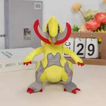 TAKARA TOMY Pokemon Haxorus Fit Plush Toys Мягкая игрушка Японский аниме Дракон Кукла Подарок Для Детей Дети жёлтый