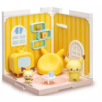 Takara Tomy Pokemon Poke Peace House Living Pikachu & Pichu