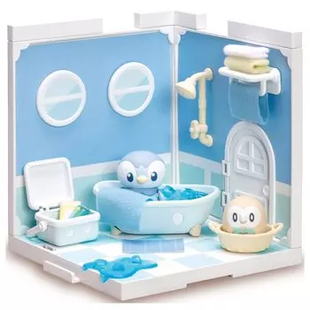 TAKARA TOMY Pokemon Poke Peace House Ванная комната Piplup Mocrow &
