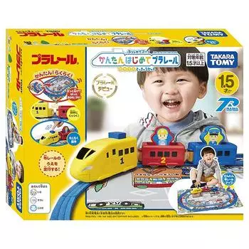 TAKARA TOMY Push and Easy First Plarail красочный поезд Tokyu Train Toy для детей в возрасте 1,5 лет, соответствует стандартам безопасности игрушек, сертификации ST Mark