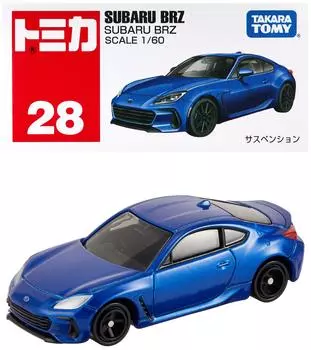 TAKARA TOMY SUBARU BRZ Mini Car Toy 3 years old and up Boxed Toy Safety Standards Passed ST Mark Certification TOMICA Tomica No.28 Box
