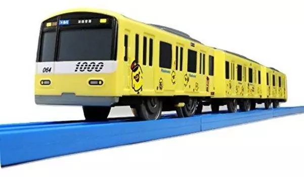 TAKARA TOMY Plarail Rilakkuma x Keikyu Коллаборация Серия New 1000 KEIKYU YELLOW HAPPY TRAIN Kiiroitori (Кэйкю «Счастливый поезд»)