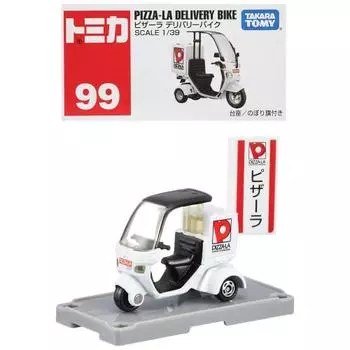 Takara Tomy Tomica № 99 Мотоцикл для доставки пиццы (коробка) Мини-машинка для детей от 3 лет