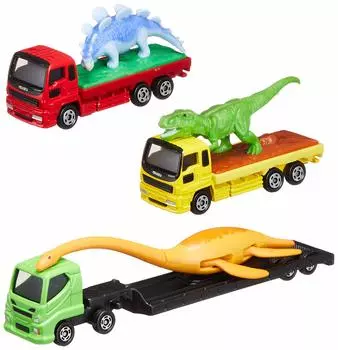 Takara Tomy Tomica Dinosaur carrier set Mini car toy Ages 3 and up Let s play!