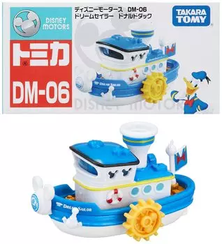 Takara Tomy Tomica Disney Motors DM-06 Dream Sailor Donald Duck Мини-машинка Игрушка Возраст 3+