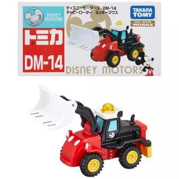 Takara Tomy Tomica Disney Motors DM-14 Chubby Loader Mickey Mouse Мини-машинка для детей от 3 лет и старше. Упакованная игрушка, стандарт безопасности ST mark cer