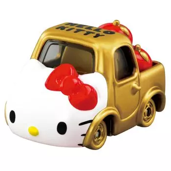 Takara Tomy Tomica Dream Tomica SP Hello Kitty 50th Anniversary Hello Kitty Mini Car Toy Ages (Золото) 3+