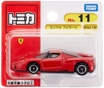 Takara Tomy Tomica Enzo Ferrari Mini Car Toy Ages No.11 (Blister Package) 3+ красный