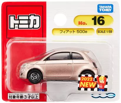 Takara Tomy Tomica Fiat 500e Мини-машинка Игрушка Возраст № 16 (Блистерная упаковка) 3+