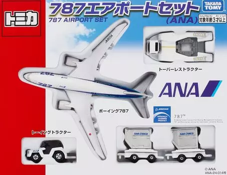 TAKARA TOMY Tomica Gift 787 Airport Set ANA Мини-игрушка для мальчиков от 3 лет и старше. Соответствует стандартам безопасности игрушек и имеет сертификат ST Mark TOMICA TAKARA