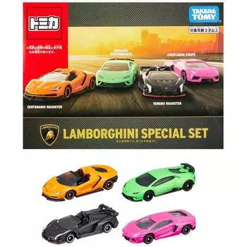 Takara Tomy Tomica Gift LAMBORGHINI SPECIAL SET Lamborghini Special Set Mini Car Toy Ages 3+