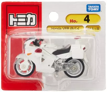Takara Tomy Tomica Honda VFR800 Мотоцикл Мини-автомобиль Игрушка Возраст № 004 (Волдырь) 3+