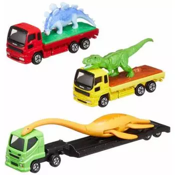 Takara Tomy Tomica Let s play! Dinosaur carrier set Mini car toy Ages 3 and up