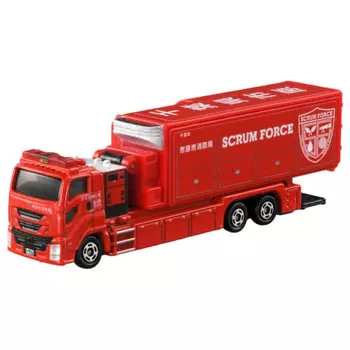 TAKARA TOMY Tomica Long Type Tomica № 121 Ichihara City Fire Department Scrum Force Mini Car Toy Возраст 3+