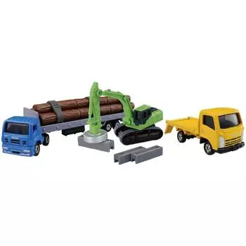 Takara Tomy Tomica Lots of Play Construction Site Set Mini Car Toy Ages 3+