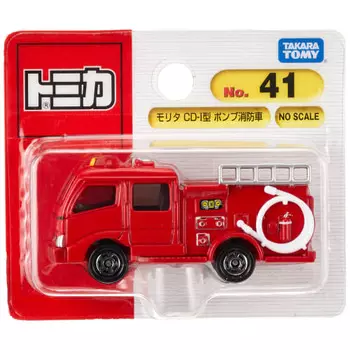 Takara Tomy Tomica No.041 Morita Pump Пожарная машина (Волдырь) Мини-машинка для детей от 3 лет