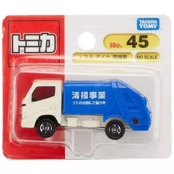 Takara Tomy Tomica No.045 Toyota Dyna Cleaning Car (Волдырь) Мини-машинка для детей от 3 лет