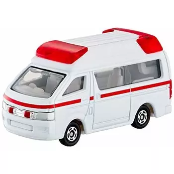 Takara Tomy Tomica No. 079 Toyota Himedic Ambulance (box) Mini car car toy male 3 years old and older Boxed Toy safety standard passed ST mark certi