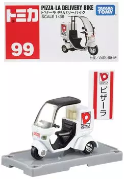Takara Tomy Tomica Pizza La Delivery Bike Mini Car Toy Ages No.99 (Box) 3+
