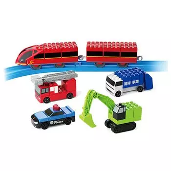 Takara Tomy Tomica Plarail Block Entry Set Игрушка для детей от 3 лет