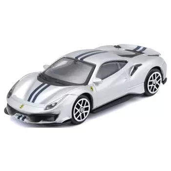 Takara Tomy Tomica представляет серию Burago Race & Play, игрушечную мини-машинку Ferrari 488 Pista размером 3 дюйма для детей от 3 лет