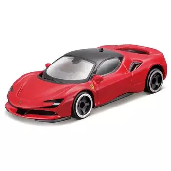 Takara Tomy Tomica представляет серию Burago Race Play, игрушечную мини-машинку Ferrari SF90 Stradale размером 3 дюйма для детей от 3 лет и старше