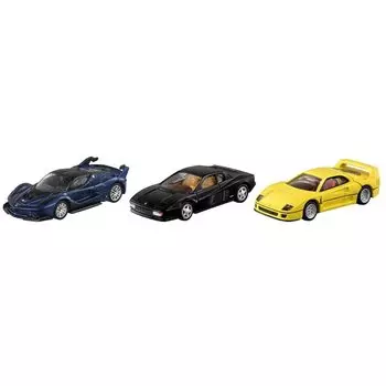TAKARA TOMY Tomica Premium FERRARI 3 MODELS Collection Mini Car Toy Ages 6+ Boxed Passes Toy Safety Standards ST Mark Certification TOMICA