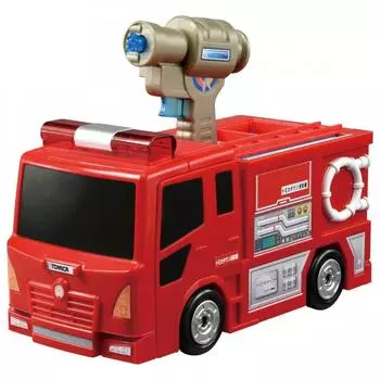 TAKARA TOMY Томика Пьюпютто, работа по тушению пожаров, трансформация пожарной станции Мини-машинка, игрушечная машинка, унисекс, для детей от 3 лет и старше, соответствие стандартам безопасности игрушек
