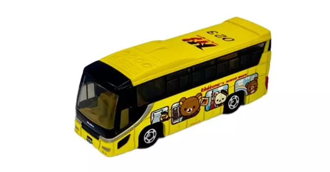 TAKARA TOMY Tomica Rilakkuma x Hato Bus Wrapping Bus (Rilakkuma)