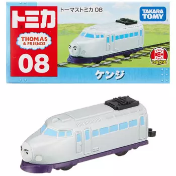 TAKARA TOMY Tomica Thomas Tomica 08 Kenji Мини-машинка для детей от 3 лет и старше. Упакованная игрушка, стандарт безопасности которой пройден. Сертификация ST Mark TOMICA TAKARA
