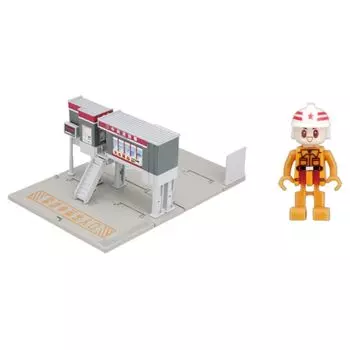 Takara Tomy Tomica Tomica Town Fire Station Mini Car Toy Ages (с пожарным) 3+