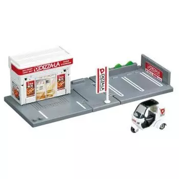 TAKARA TOMY Tomica Tomica Town Pizza La (with Tomica) Mini Car Toy Ages 3+