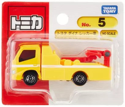 Takara Tomy Tomica Toyota Dyna Tow Truck Mini Car Toy Ages No.5 (Блистерная упаковка) 3+ жёлтый