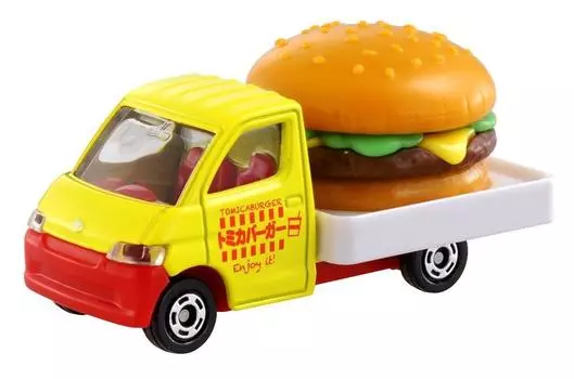 Takara Tomy Tomica Toyota Town Ace Hamburger Car Мини-игрушка для машинки Возраст № 54 (Волдырь) 3+ жёлтый
