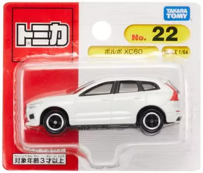 Takara Tomy Tomica Volvo XC60 Мини-игрушка для машинки Возраст № 22 (Блистерная упаковка) 3+