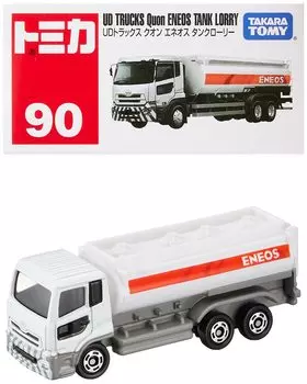TAKARA TOMY UD Trucks Quon Eneos Tank Truck Мини-машинка Игрушка для детей от 3 лет и старше Упакованная игрушка Соответствует стандартам безопасности Сертификация ST Mark TOMICA Tomica белый