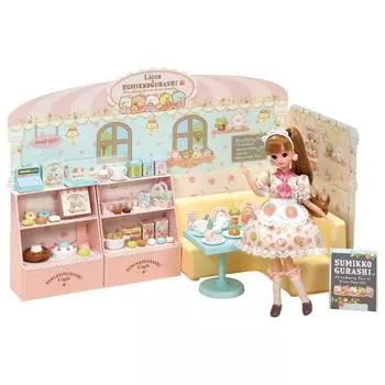 TAKARA TOMY в Sumikko Gurashi играют в возрасте 3 лет и проходят тест на безопасность игрушек ST Mark Licca TAKARA TOMY «Добро пожаловать в кафе Licca-chan! Кукла-наряд, домик, игрушка,