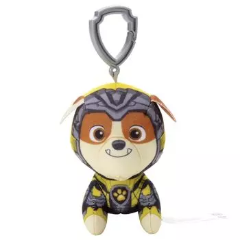 TAKARATOMY ARTS Paw Patrol THE MIGHTY MOVIE Пластиковый крюк-талисман Rubble ver. Высота плюша примерно. 17см