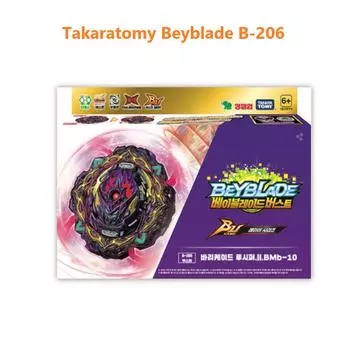 Takaratomy Beyblade Burst B-206 Barricade Lucifer Illegal Bearing Mobius-10 с правым/левым вращением Bey Blades Launcher, (Б-206) B-206