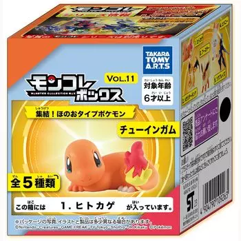 TAKARATOMY Monster Collection Box Fire Type Pokemon 10 Pieces Candy A.R.T.S Vol.11 Gathering! Toy/Gum