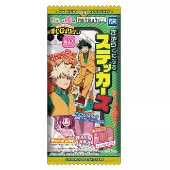 TAKARATOMY My Hero Academia Charakutabu Наклейки 20 шт. Candy ARTS Игрушка/Жвачка