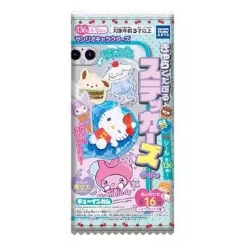 TAKARATOMY Sanrio Characters Charakutaburu Stickers 20 Pieces Candy A.R.T.S Vol.2 Toy/Gum