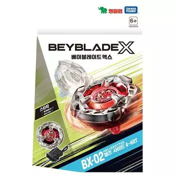 Takaratomy X Beyblade X BX-02 Starter Hells, размер 4–60T BX-02