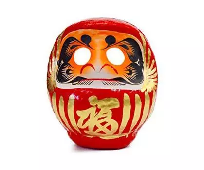 Takasaki Daruma 2 Red Fukuiri Family Safety Red Face Daruma Daruma Ornament Милая Дарума, которая выглядит так, как будто ее показывают в иллюстрированной книге Заказ по почте Mini