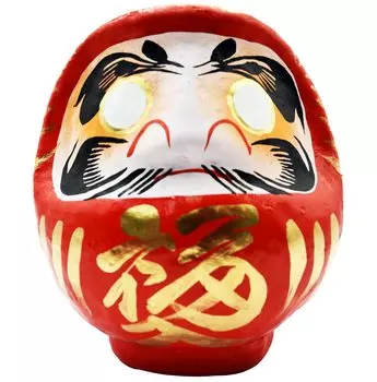 Takasaki Daruma 2 Red Fukuiri Family Safety Daruma Фигурка Дарума Милая Дарума, которая выглядит так, как будто изображена в иллюстрированной книге Заказ по почте Мини-размер красный