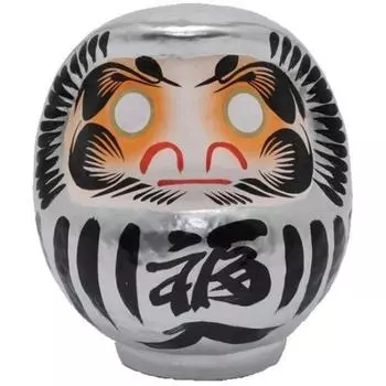 Takasaki Daruma Cute Daruma Color Daruma 1 Silver No.